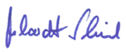 Eine handschriftliche Unterschrift in blauer Tinte auf schwarzem Hintergrund. (Text KI generiert)