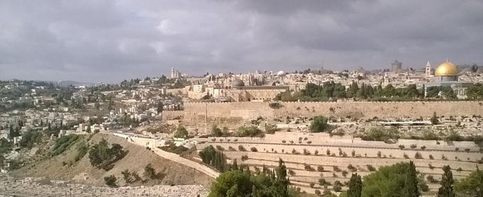Jerusalem bei Gewitter