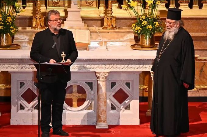 Ekkehart Vetter und Erzpriester Radu Constantin Miron